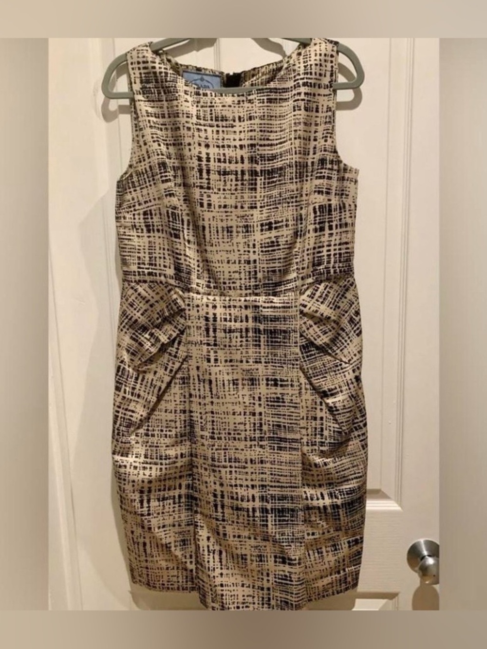 Vintage Prada Sheath Dress - Tan EU48
